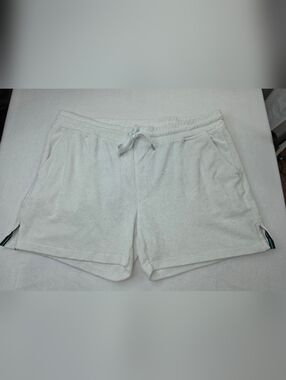 Houston White Men's White Terry Drawstring Shorts Size XL CR-3658